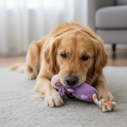 Interactive Dog Plush Toy For Chewing And Play