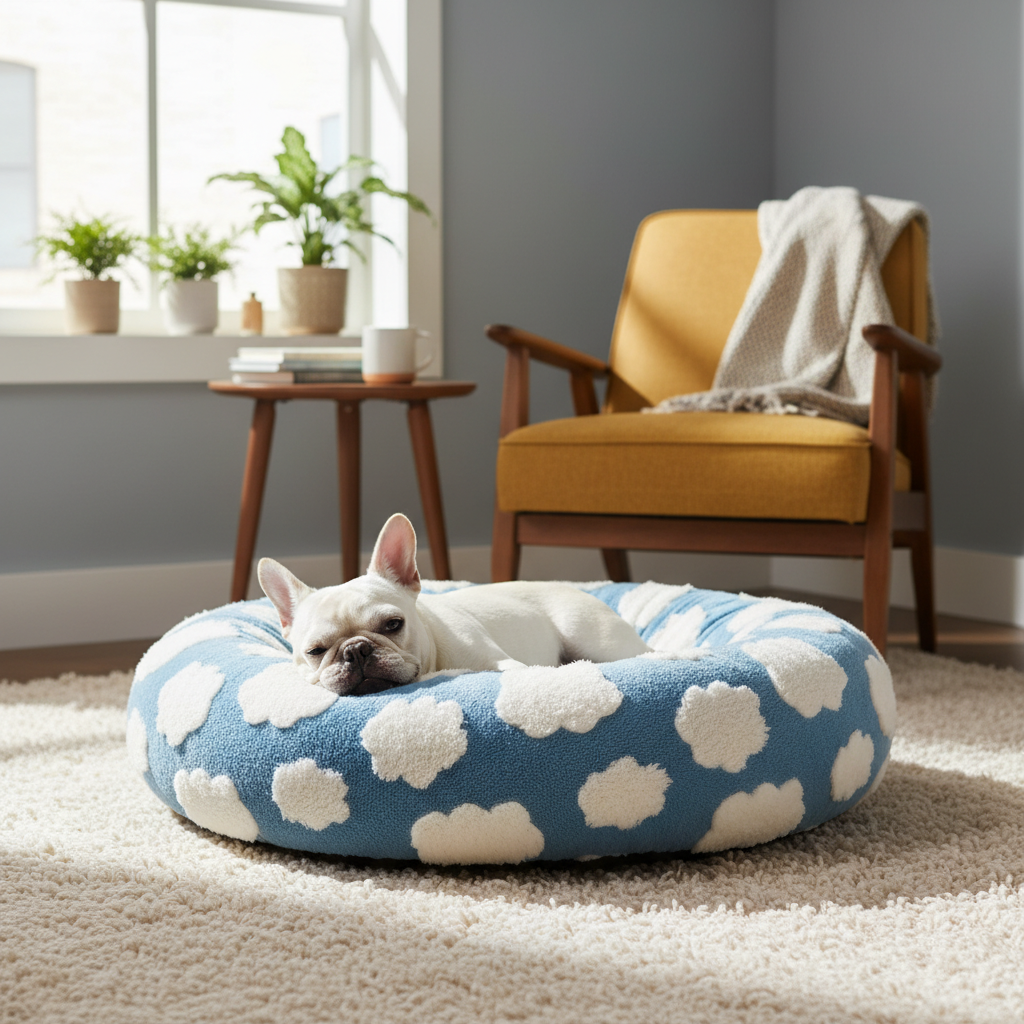 Warm Donut Bed - Cozy Fluffy Calming Bed 
