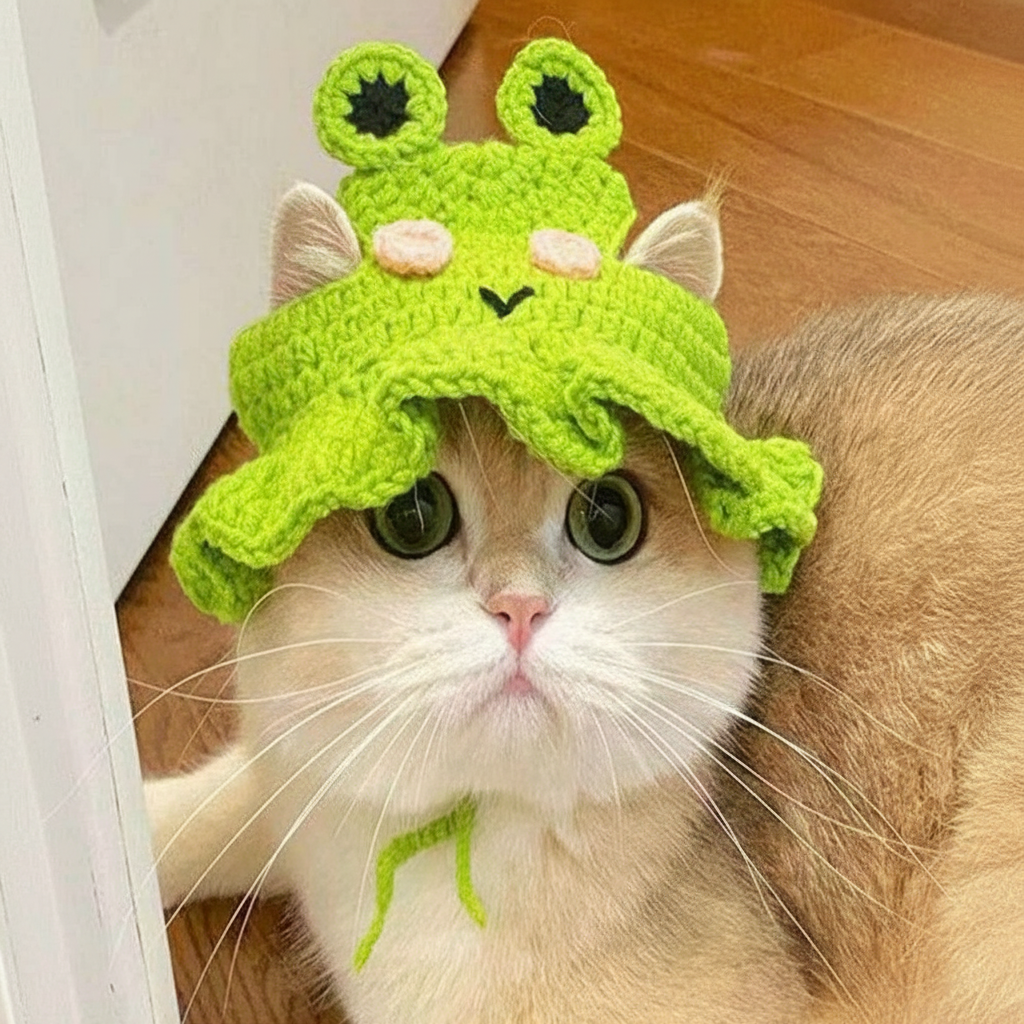 Manual Knitted Botanical Animal Apparel Hat