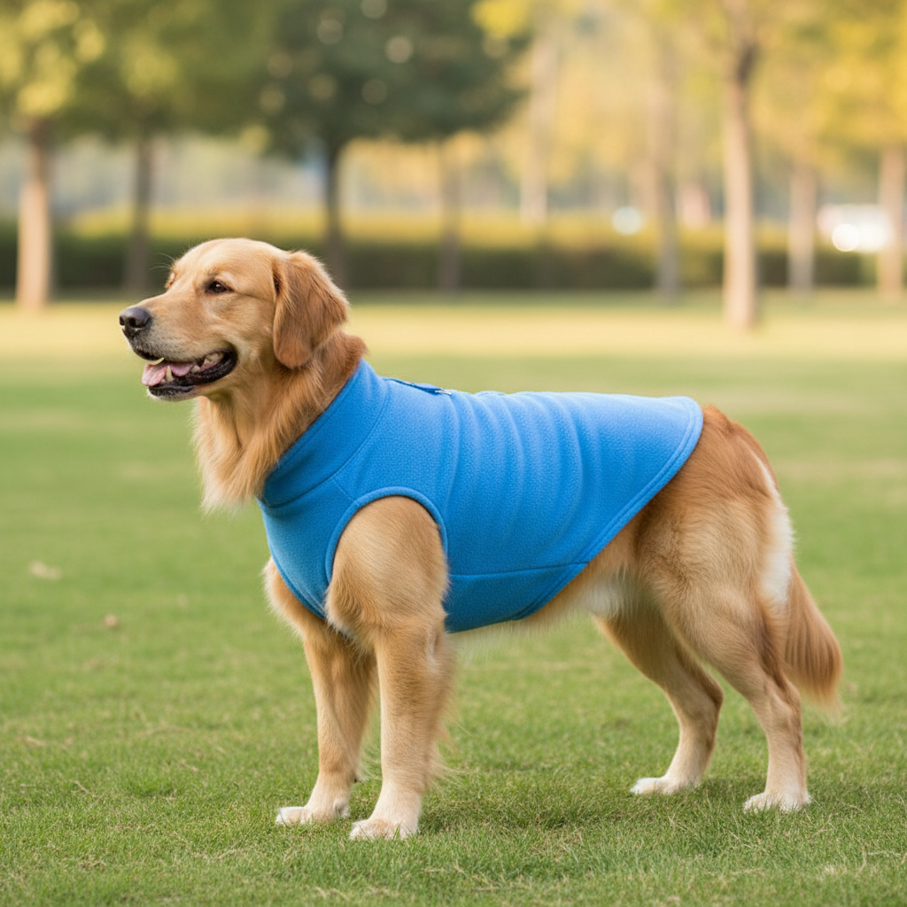 Warm Fleece Dog Pullover Jacket For Small Pets