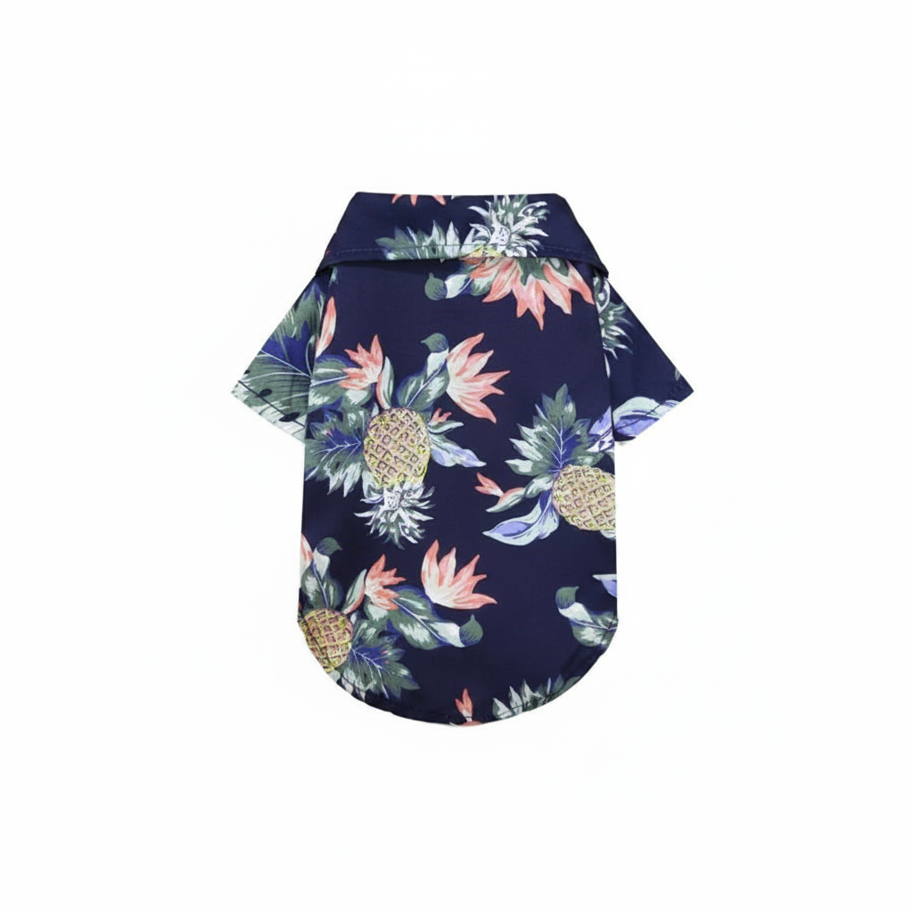 Lightweight Hawaiian Style Hooded Shirt For Small Pets