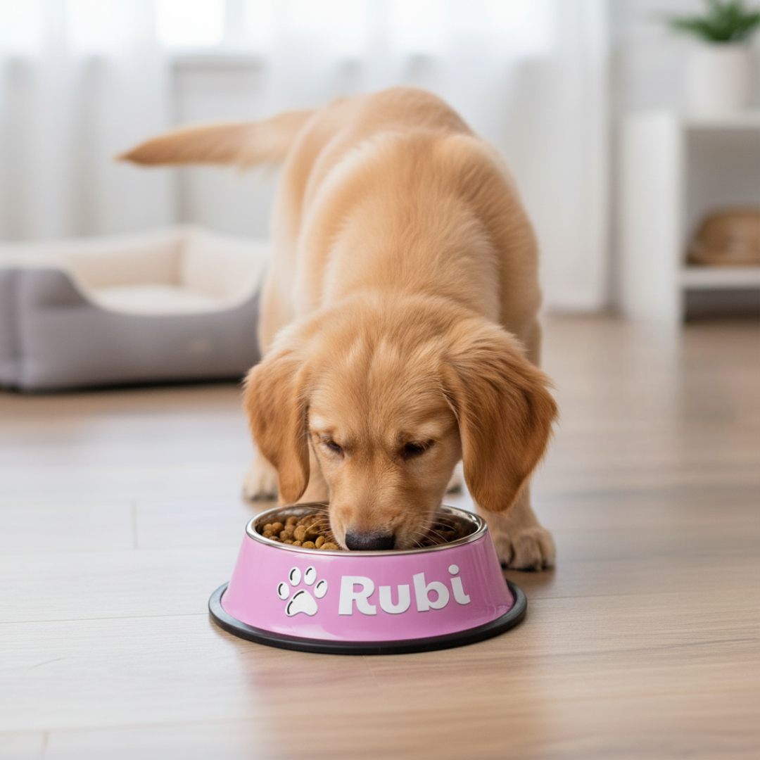 Personalized Stainless Pet Feeding Bowl