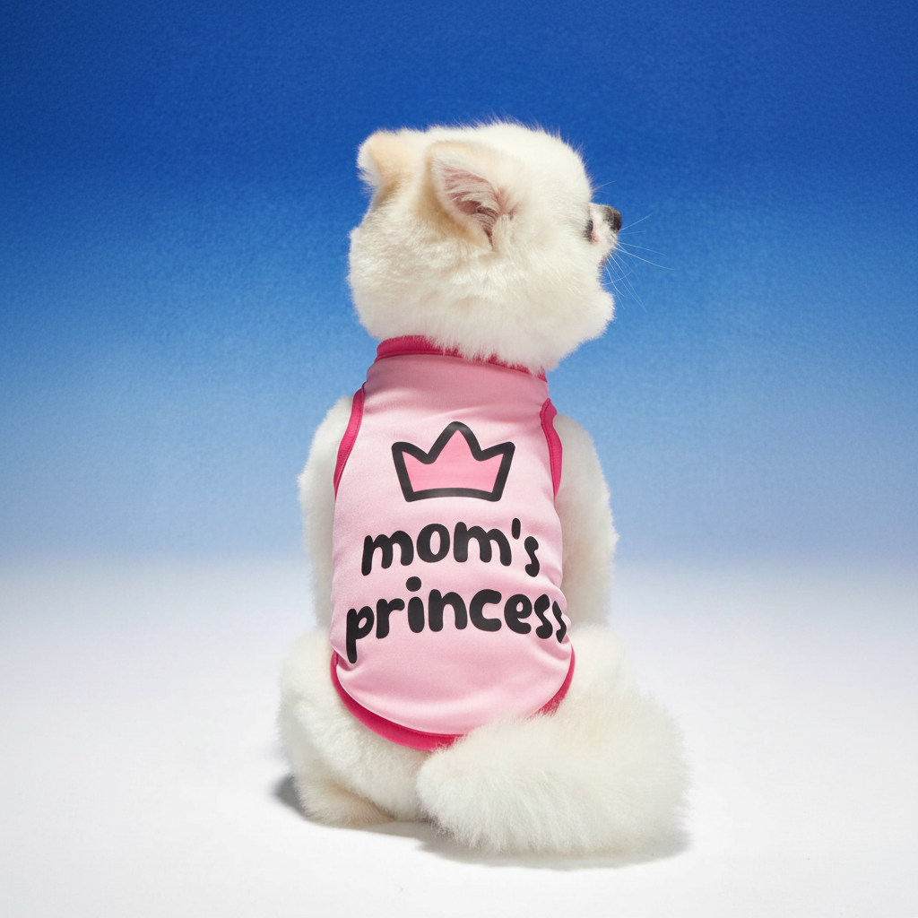 King Of The House Crown & Letter Printed Vest For Pets 