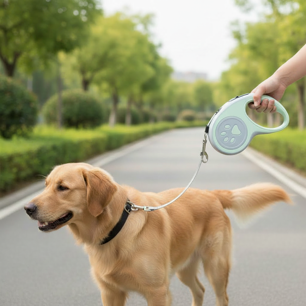 Retractable Dog Walking Leash For Medium Dogs