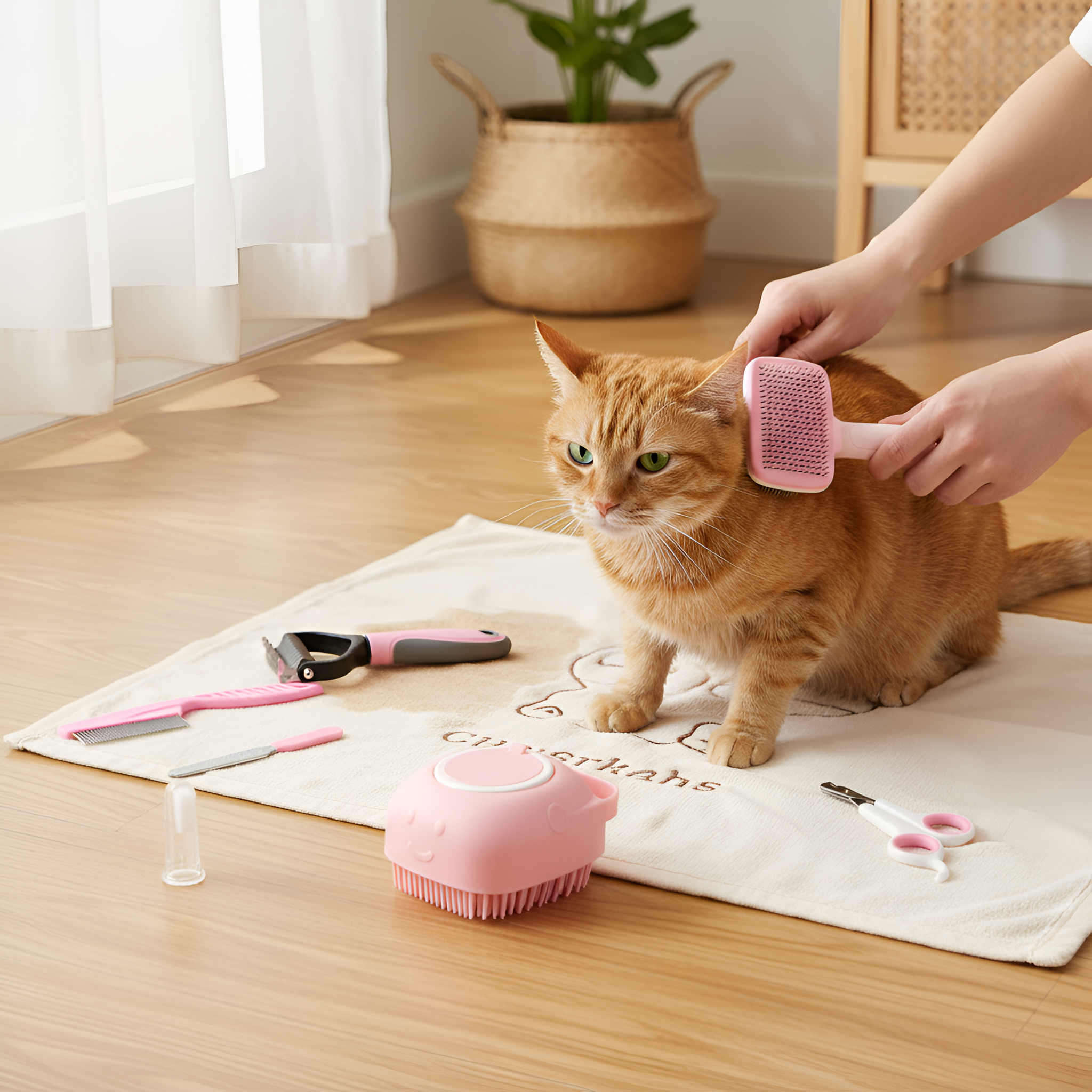 Multi Functional 8 Piece Pet Grooming Kit