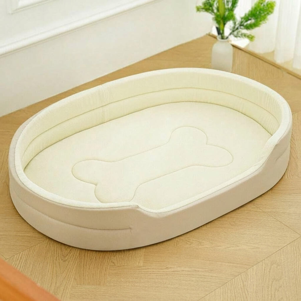 Comfortable Dog Bed Soft Plush Pet Mattress With Non Slip Bottom