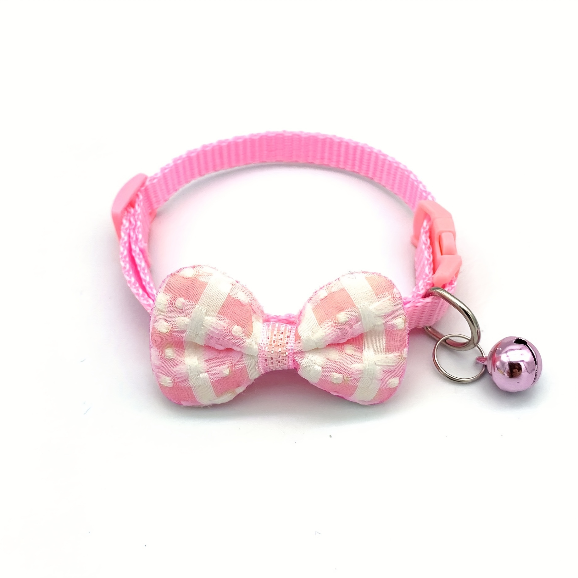 Adjustable Plaid Cat Collar With Bow Tie And BellAdjustable Plaid Cat Collar With Bow Tie And Bell - Image 12