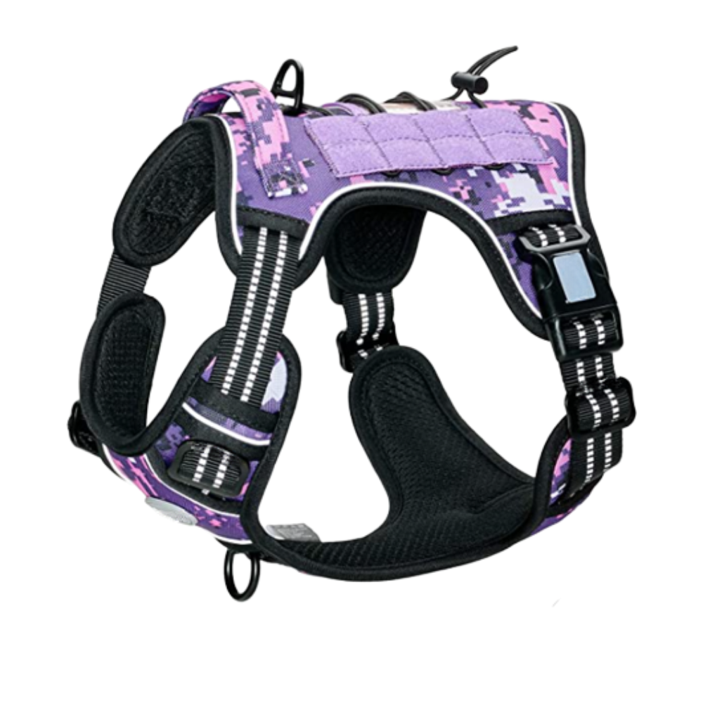 Reflective Safety Dog Harness for S to XL Dogs with Adjustable and Breathable