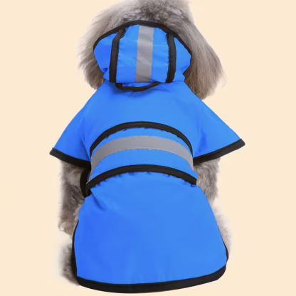 Adjustable Hooded Dog Rainwear Coat