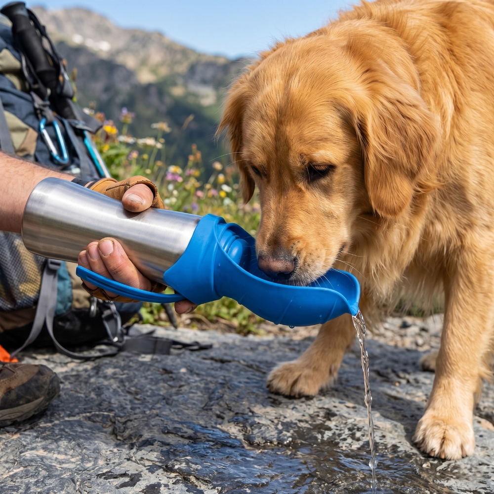 Leak Proof Stainless Steel Travel Water Bottle For Pets