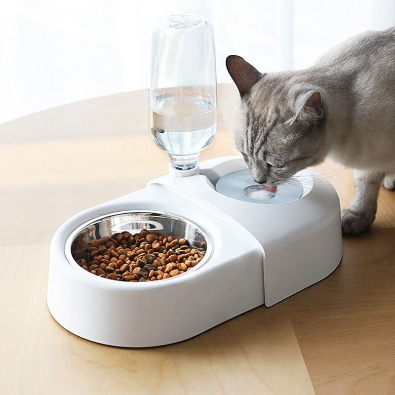 Stainless Steel Dog Water Bowl for Small to Large Dogs Easy Clean Healthy Eating for Pets — side view