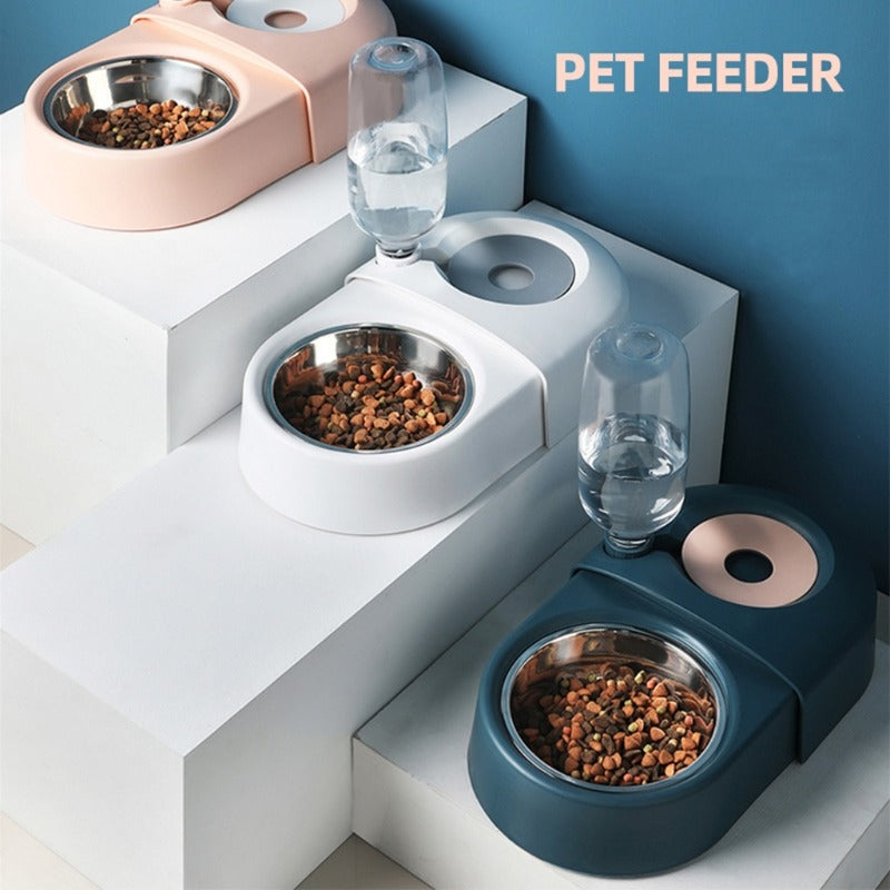 Stainless Steel Dog Water Bowl for Small to Large Dogs Easy Clean Healthy Eating for Pets — in use
