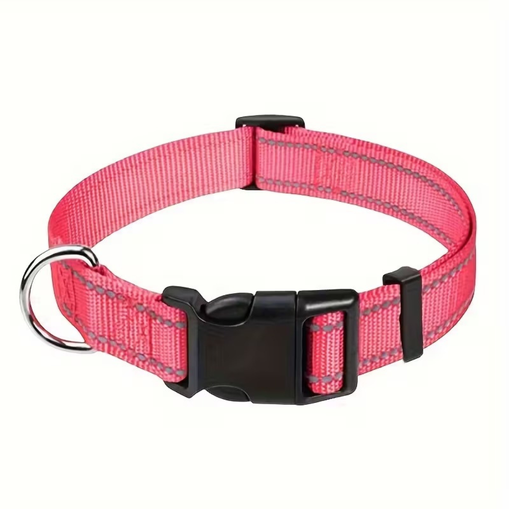 Adjustable Reflective Dog Collar With Quick Release BuckleAdjustable Reflective Dog Collar With Quick Release Buckle - Image 7