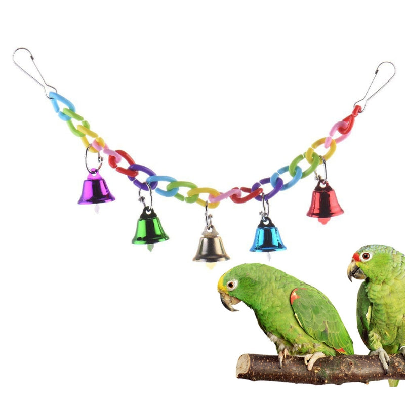 Wood Bird Swing Toy for Parrots Cockatiels and Budgies Cage Accessories for Mental Stimulation — view 7