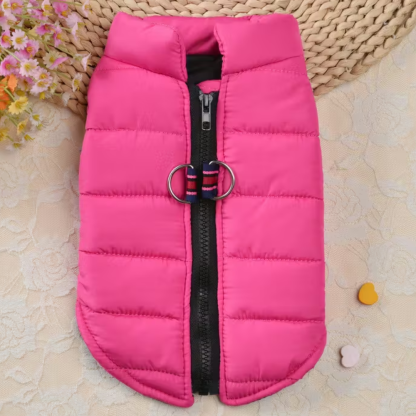 Warm Pet Vest For Cold Weather With Waterproof Design