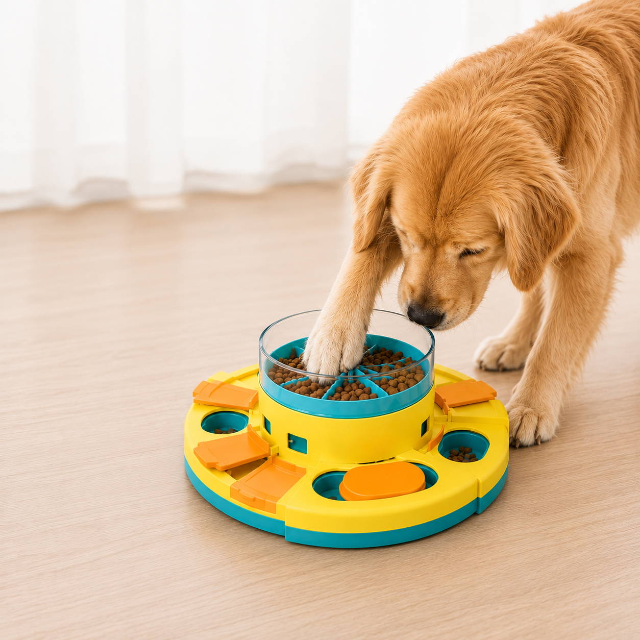 Puzzle Slow Treat Feeder Toy For Dogs