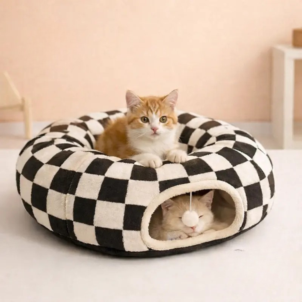 Cozy Cave Bed With Washable Cushion For Cats And Dogs