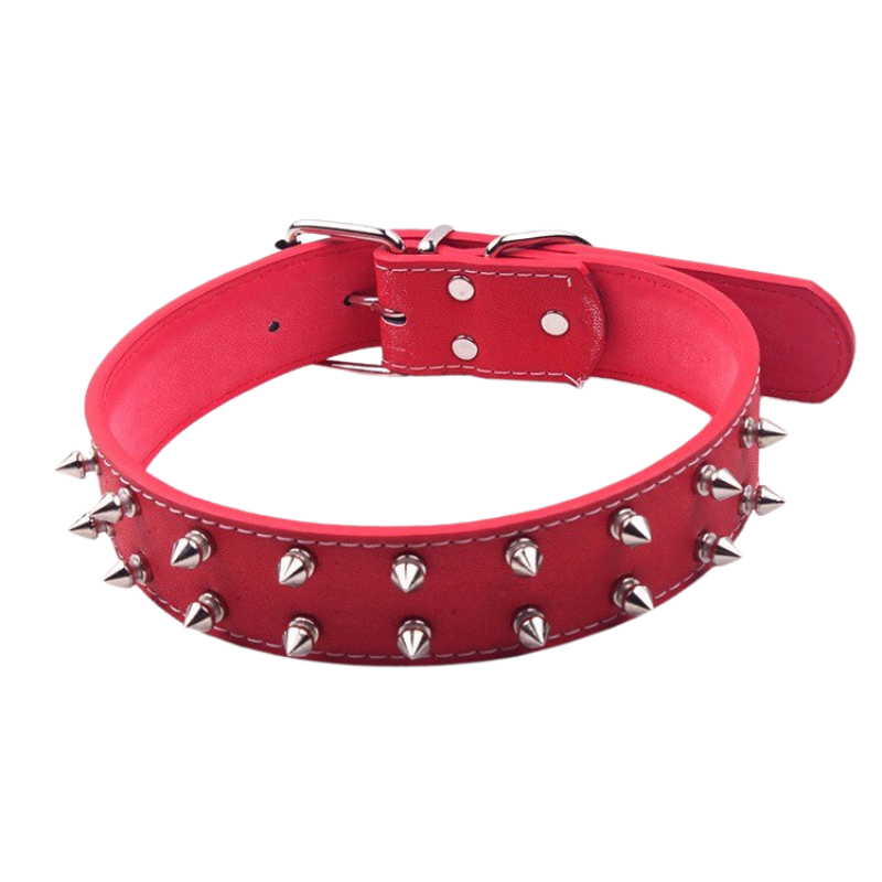 Sharp Spiked Studded Leather Dog CollarsSharp Spiked Studded Leather Dog Collars - Image 6