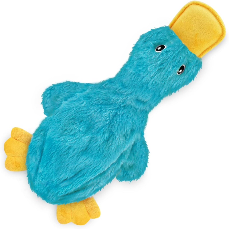Crinkle Duck Shaped Dog Toy With Squeaker