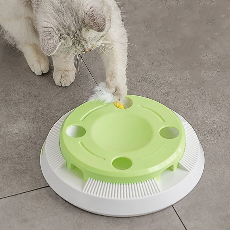 Interactive Cat Feather Wand Teaser with Non-toxic for Indoor Cats Mental Stimulation Exercise and Enrichment — detail clo...