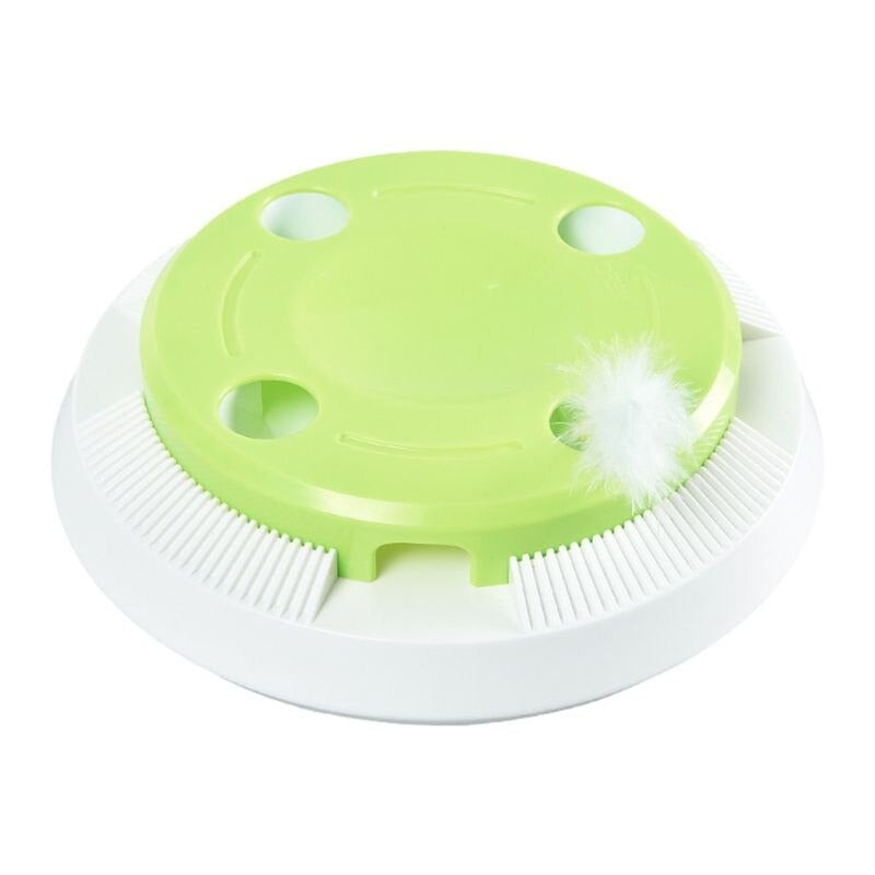Interactive Cat Feather Wand Teaser with Non-toxic for Indoor Cats Mental Stimulation Exercise and Enrichment — front view