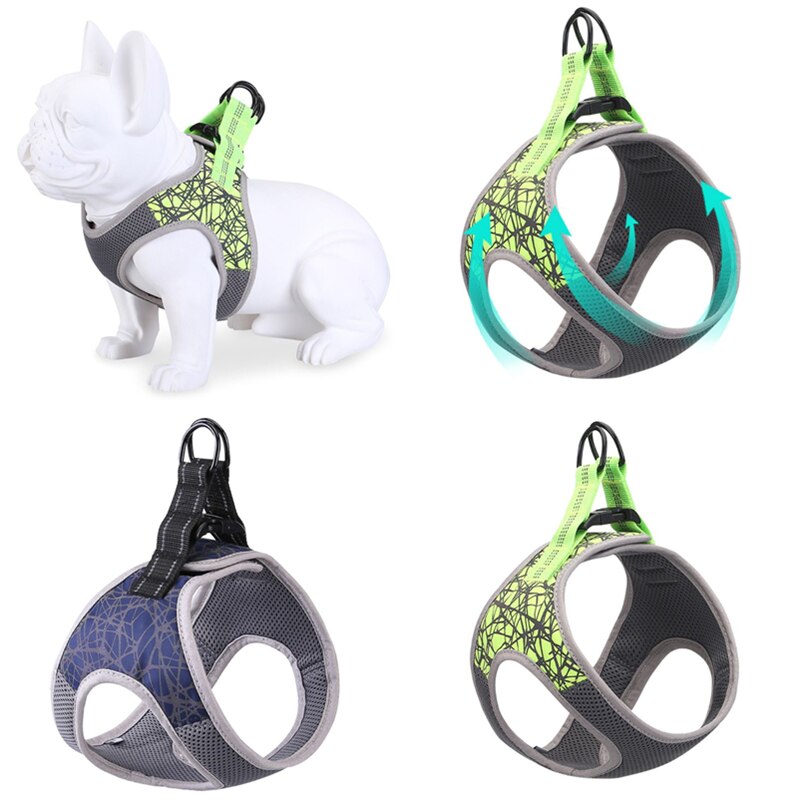 No-pull Dog Harness for S to L Dogs with Adjustable and Breathable Nylon Soft Durable Comfortable Pet Collar — side view