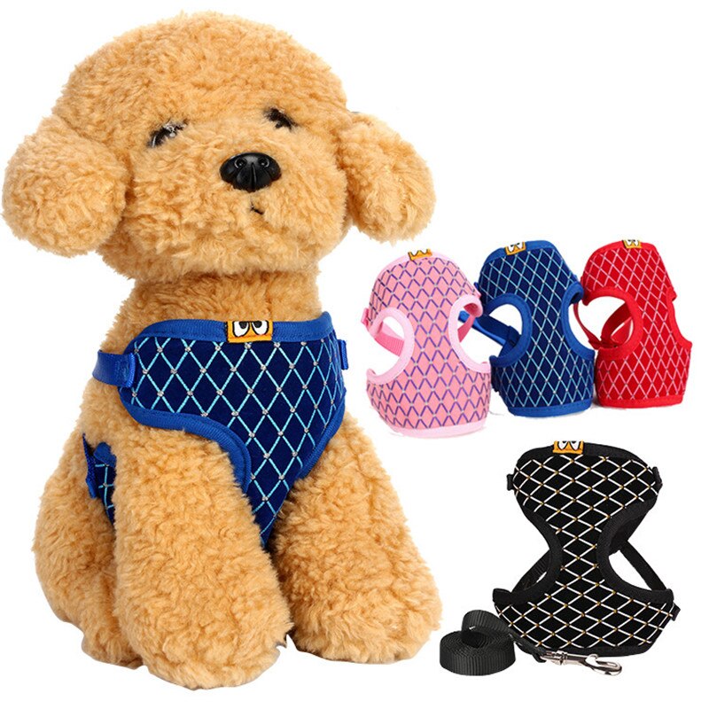 No-pull Dog Harness for S to L Dogs with Adjustable and Breathable Nylon Soft Durable Comfortable Pet Collar — detail clos...