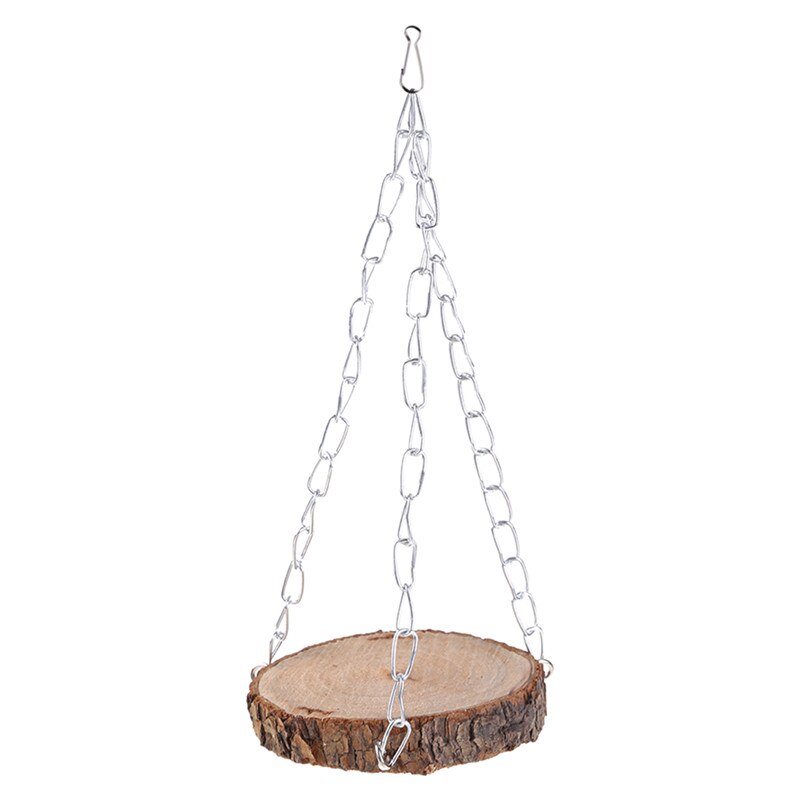 Nylon Bird Swing Toy for Parrots Cockatiels and Budgies Cage Accessories for Mental Stimulation — front view