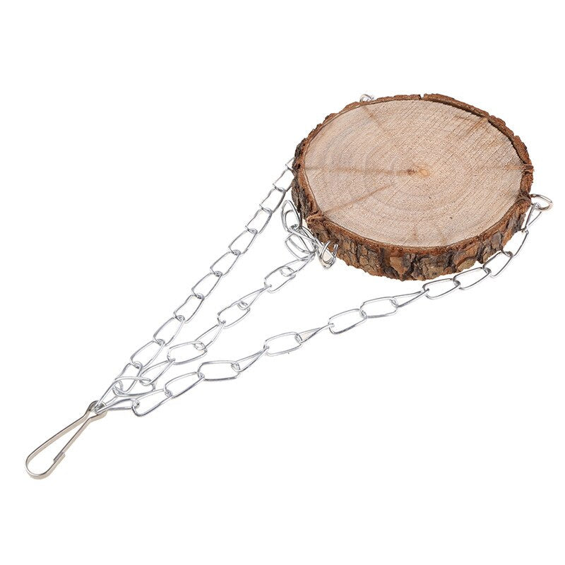 Nylon Bird Swing Toy for Parrots Cockatiels and Budgies Cage Accessories for Mental Stimulation — detail close-up