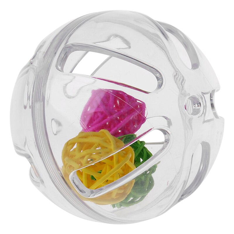 Acrylic Bird Swing Toy for Parrots Cockatiels and Budgies Cage Accessories for Mental Stimulation — in use