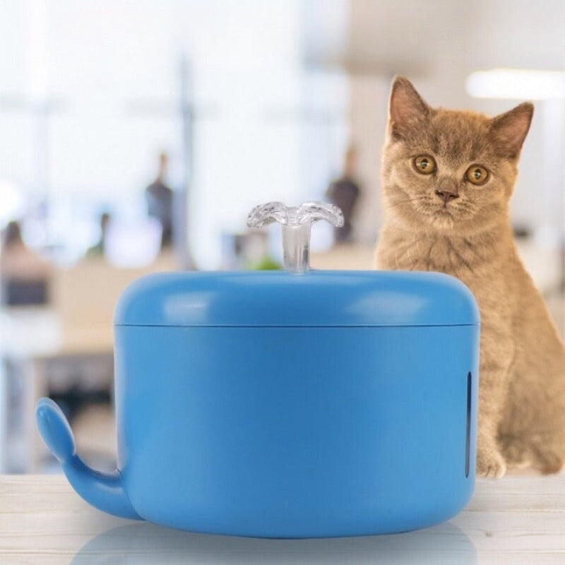 Stainless Steel Cat Water Fountain for Indoor Cats Clean Hygienic Easy to Maintain for Daily Use Pet — size comparison