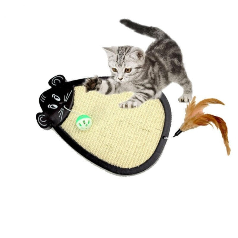 Interactive Cat Feather Wand Teaser with Non-toxic for Indoor Cats Mental Stimulation Exercise and Enrichment — front view