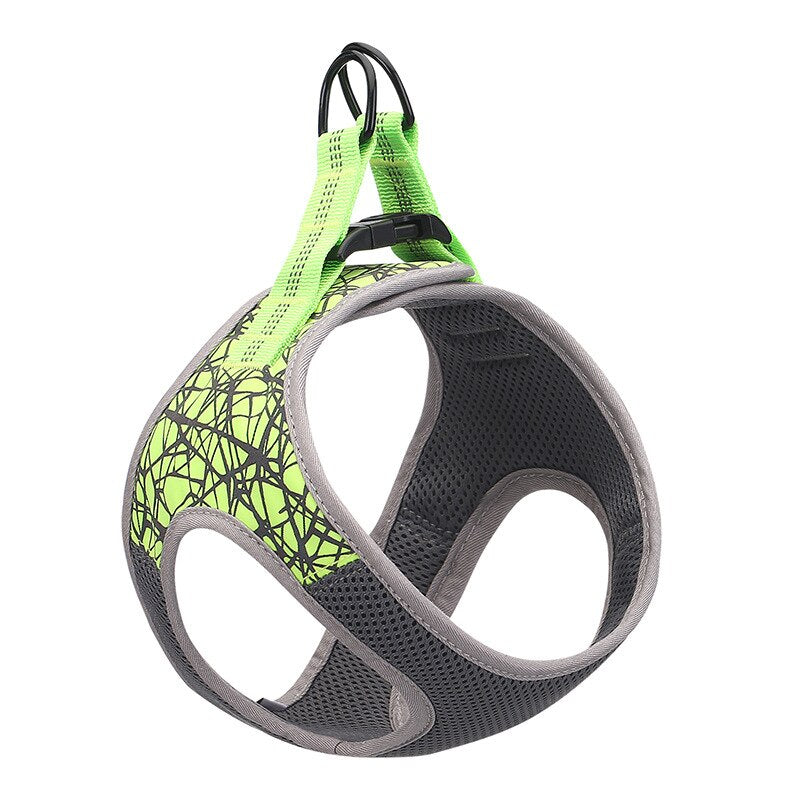 No-pull Dog Harness for S to L Dogs with Adjustable and Breathable Nylon Soft Durable Comfortable Pet Collar — size compar...