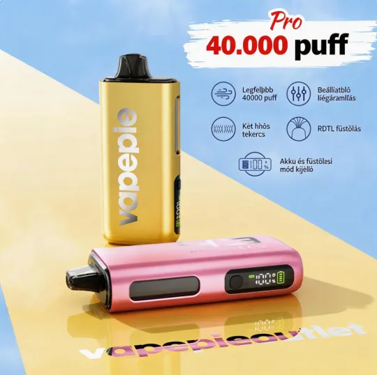 ⭐VAPEPIE Max 40000 PUFFS - A világ első ultra vékony Vape💥