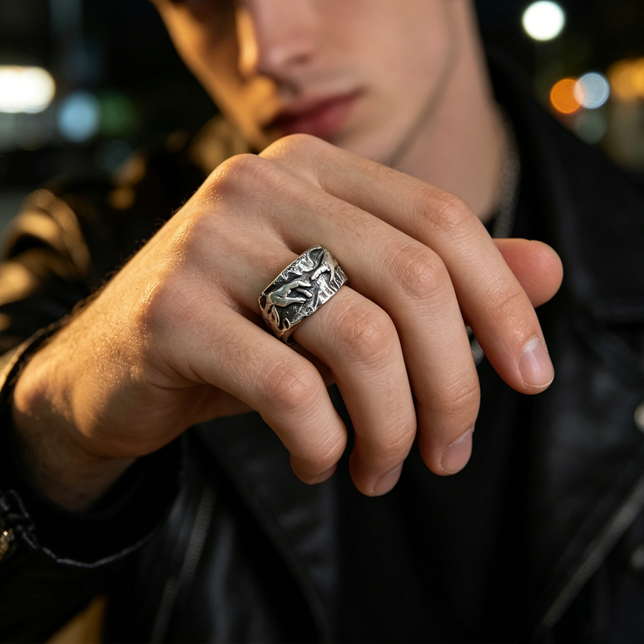 Creation of Adam Open Ring