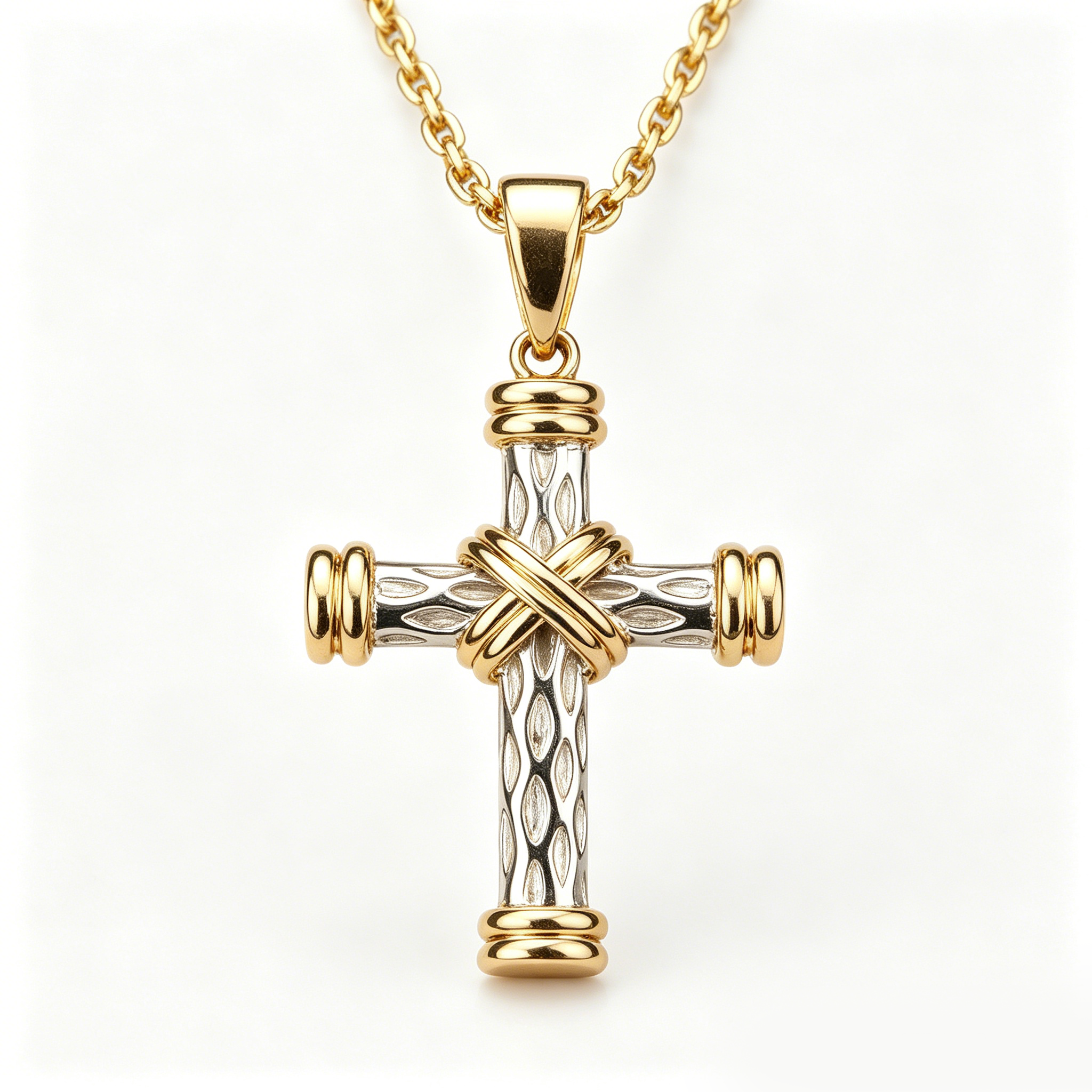 Intertwined Faith Cross Necklace