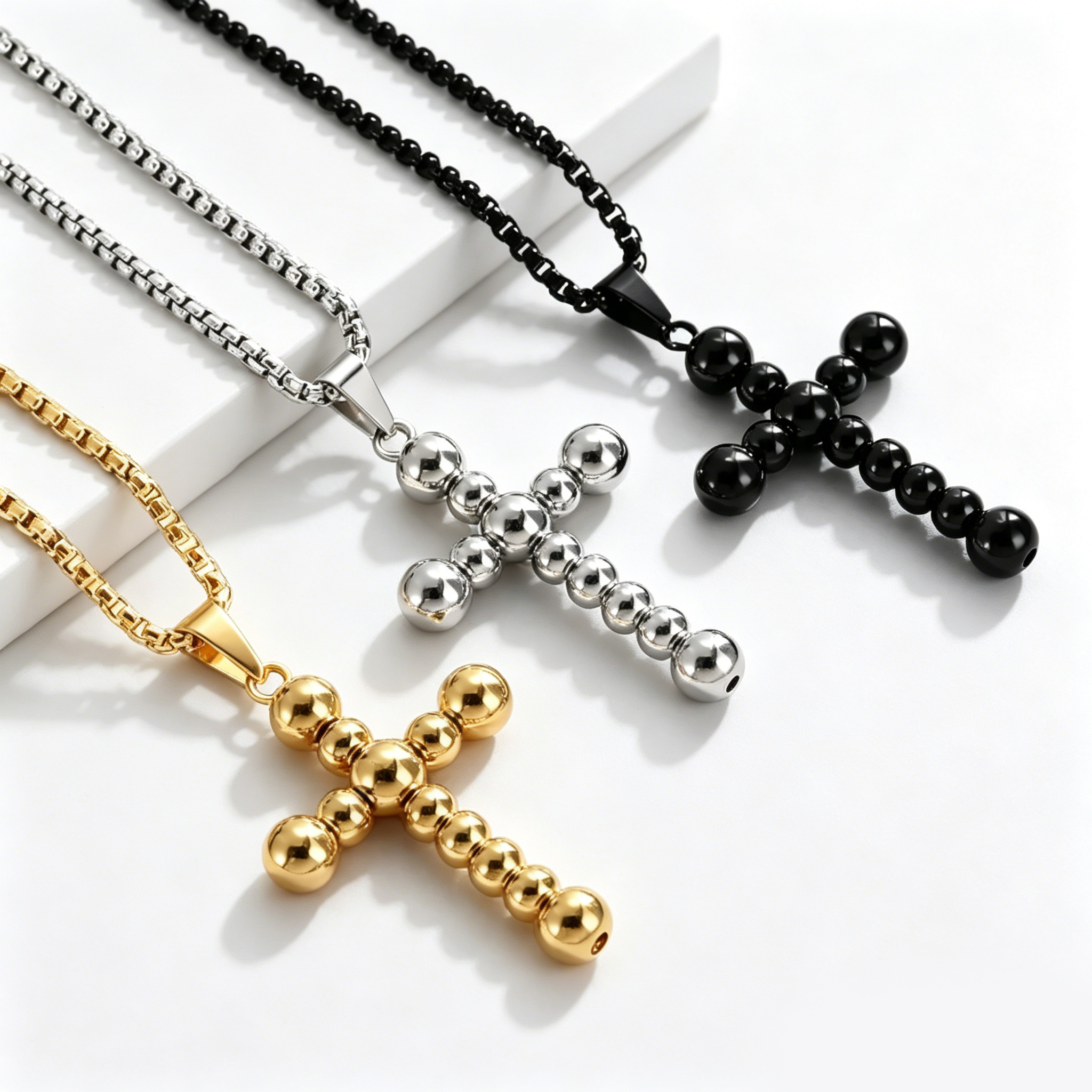 Stainless Steel Spinner Cross Chain
