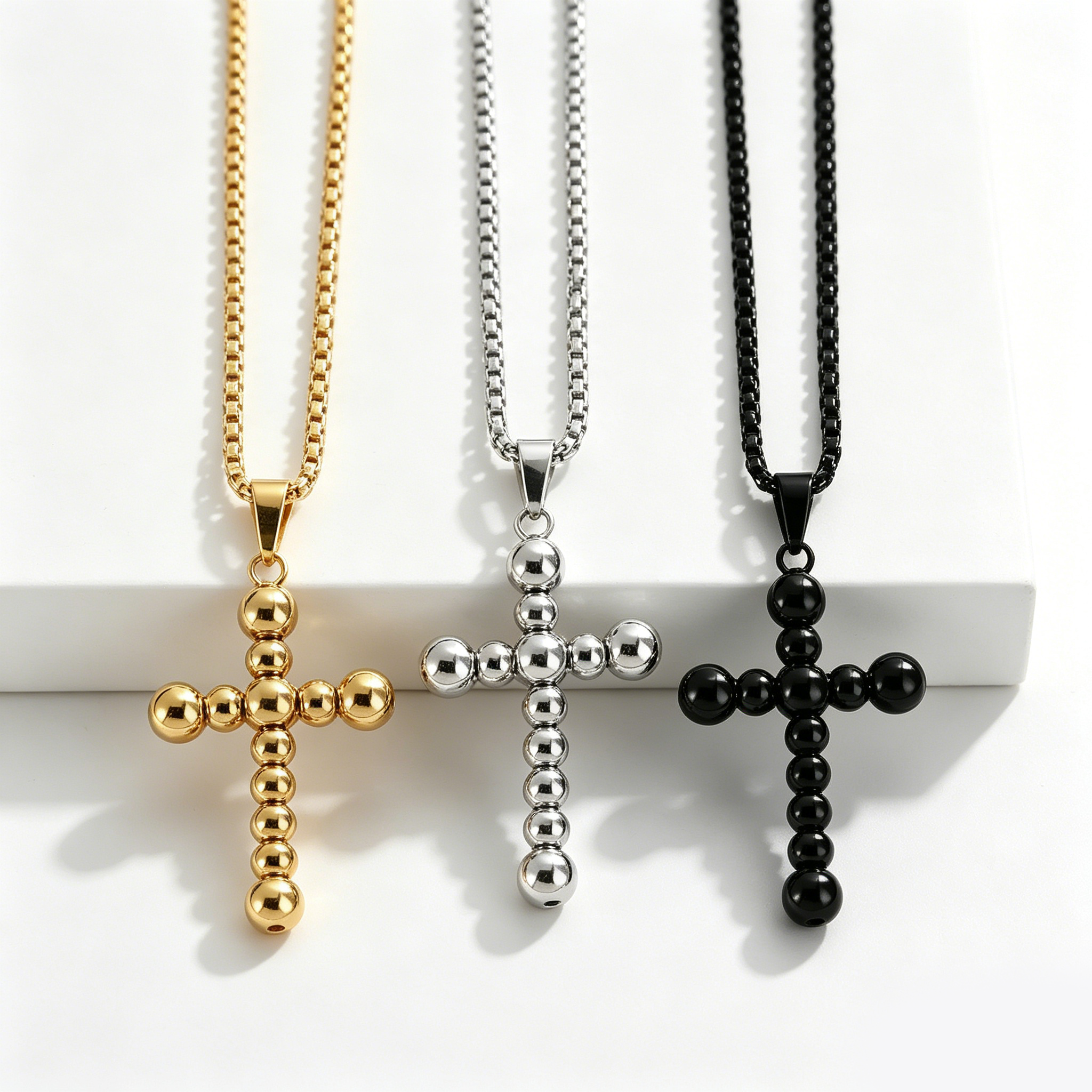 Stainless Steel Spinner Cross Chain
