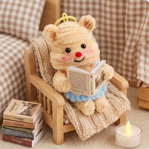 🧸 DIY Pipe Cleaner Picnic Bear Charm Kit