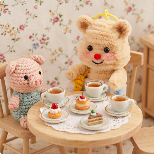🧸 DIY Pipe Cleaner Picnic Bear Charm Kit