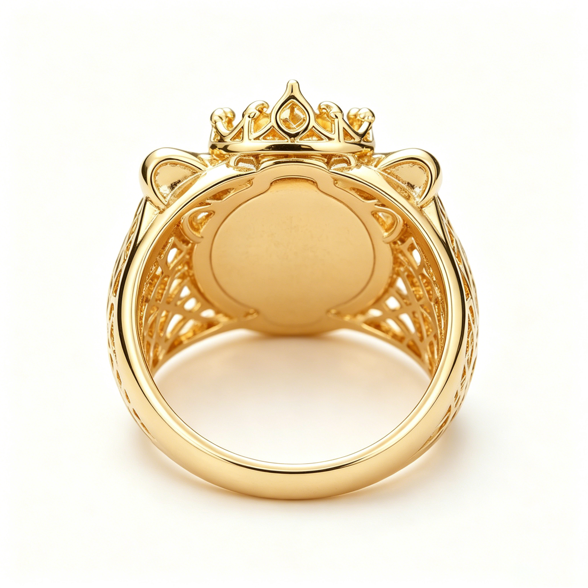 Royal King Lion Iced Out Ring