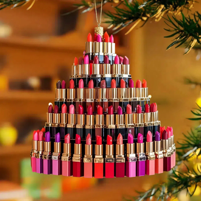 Lipstick Christmas Tree Ornament