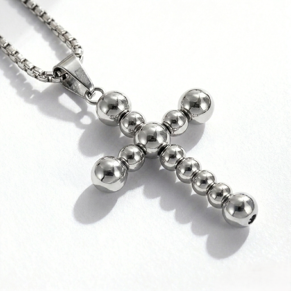 Stainless Steel Spinner Cross Chain