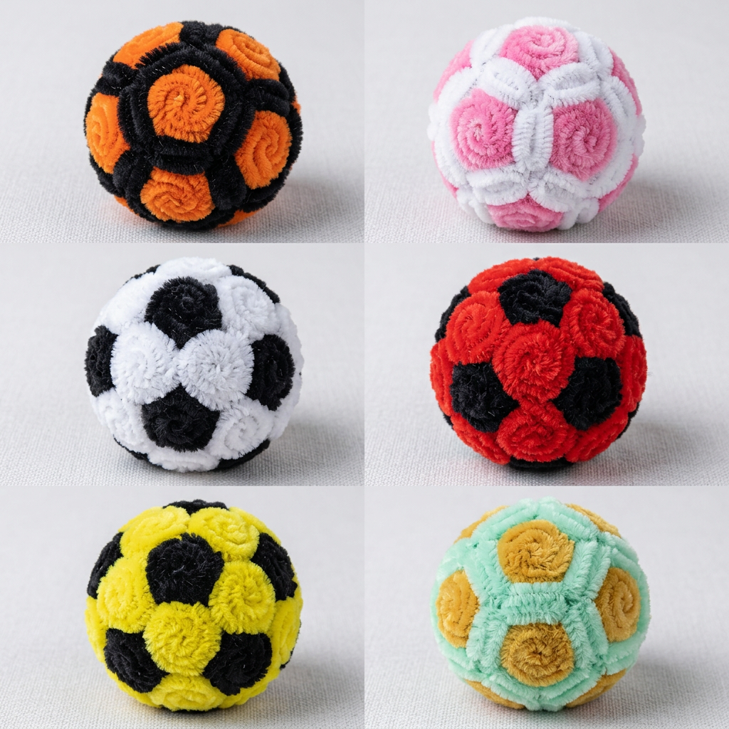⚽ DIY Pipe Cleaner Mini Soccer Ball Kit