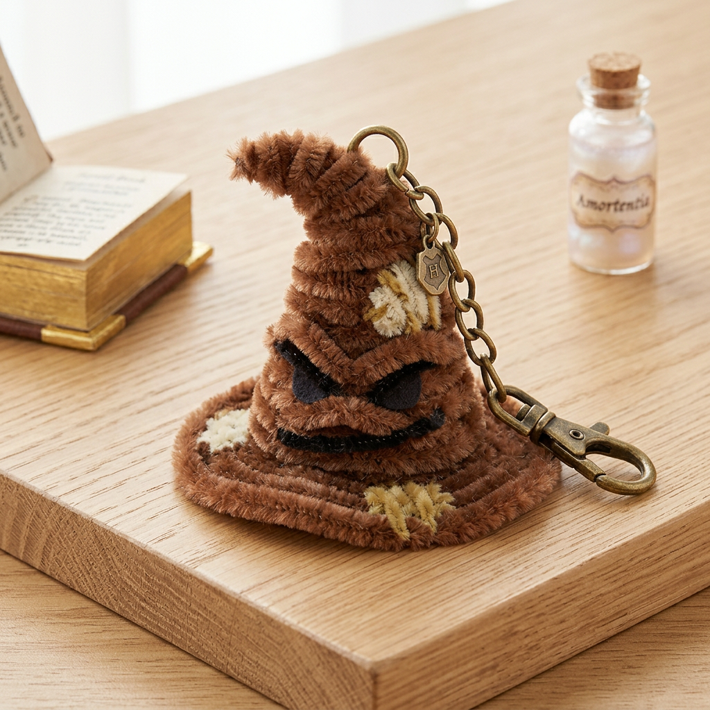 🎩 DIY Pipe Cleaner "Sorting Hat" Charm Kit