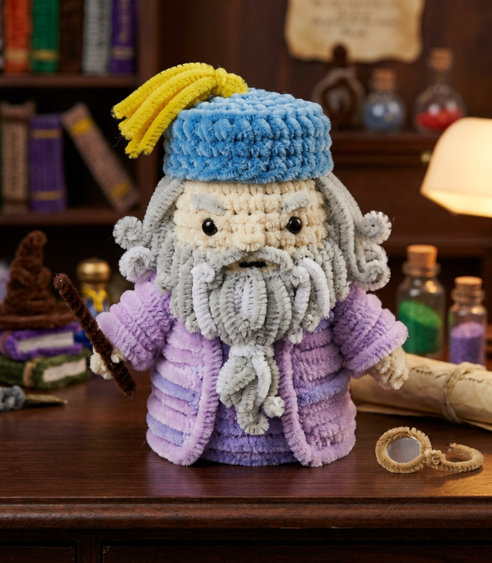 🧙‍♂️ DIY Pipe Cleaner "Elder Headmaster" Doll Kit
