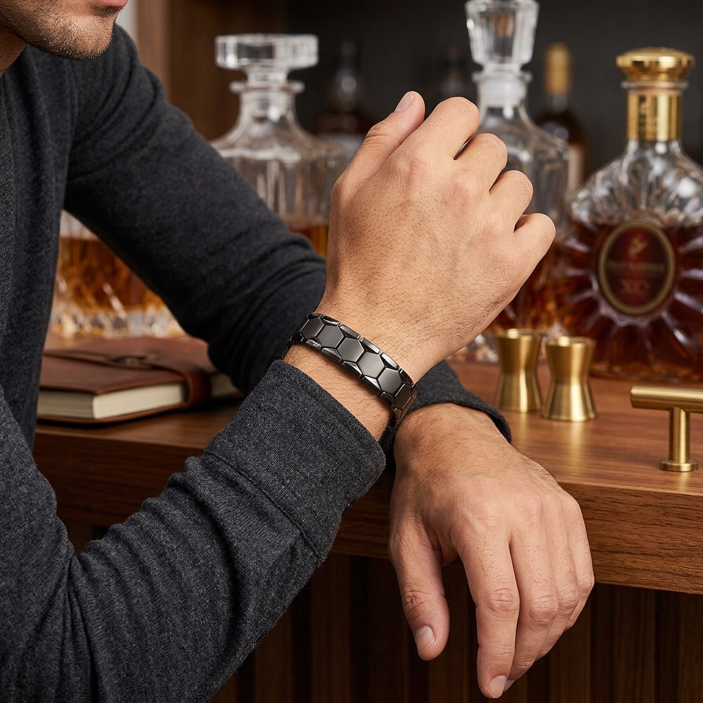 World Cup Soccer Hexagon Link Bracelet