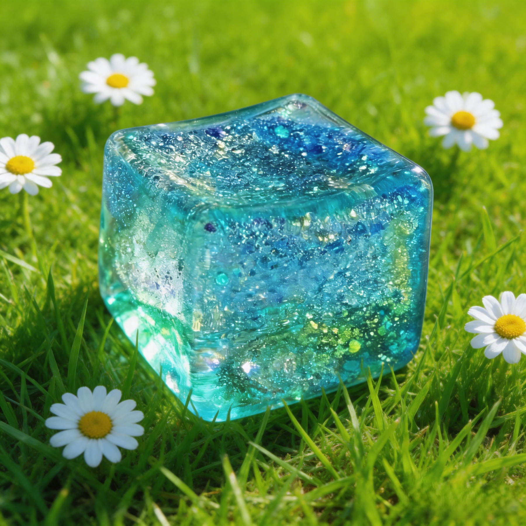 🌊 Ocean Cube Ultra Slow Rising Squishy