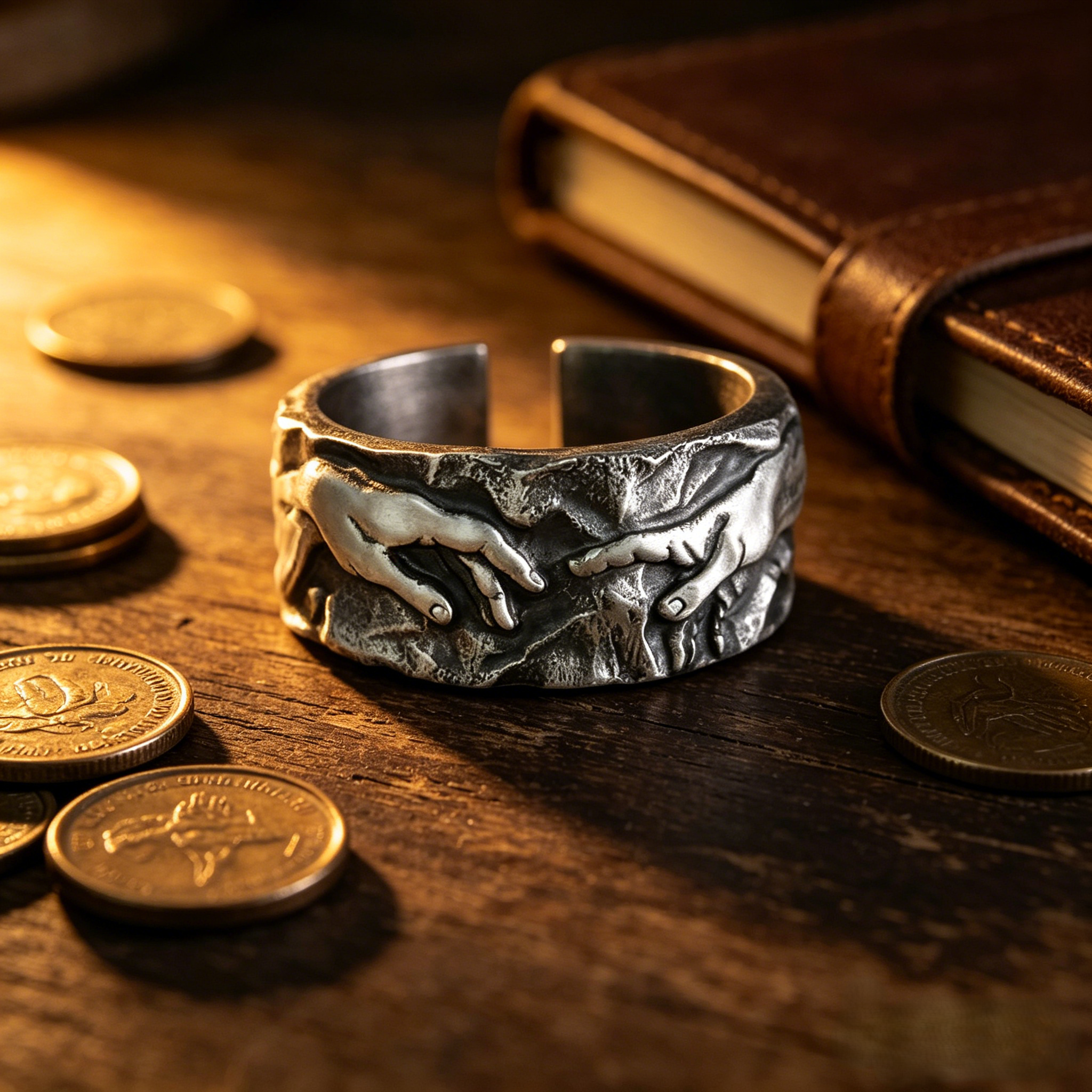 Creation of Adam Open Ring