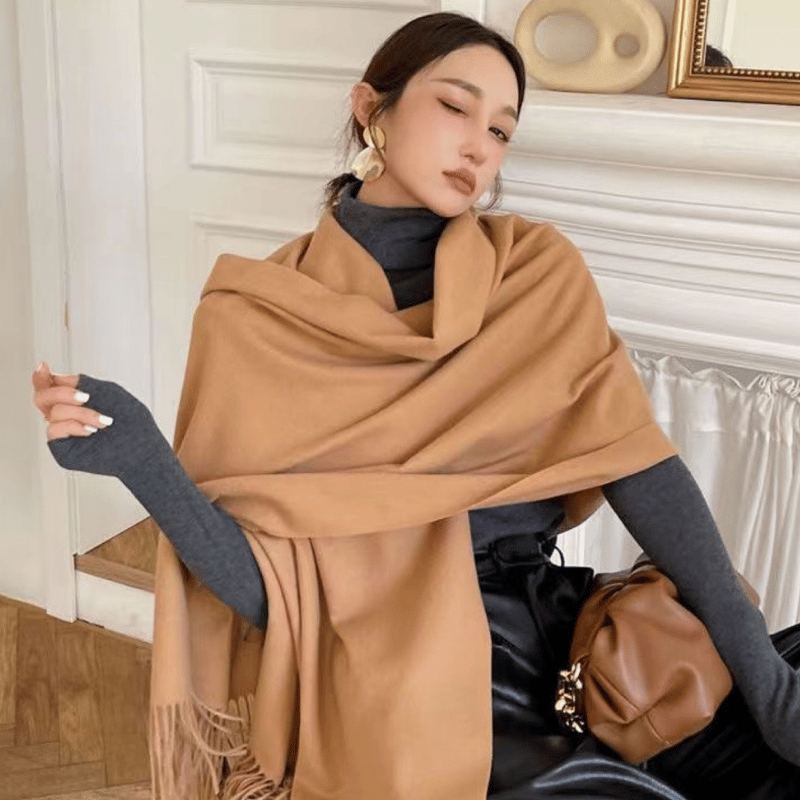 🌈Eșarfă din lână solidă